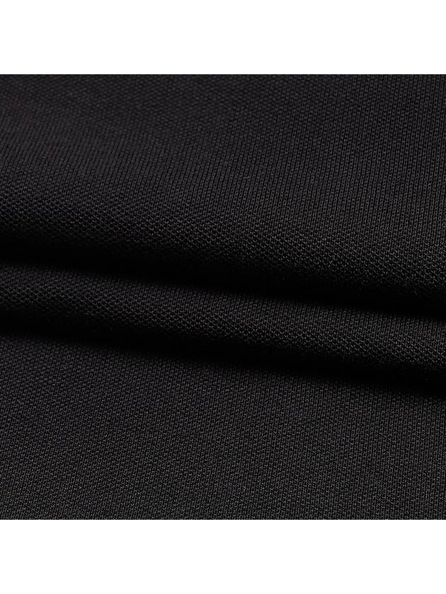 Stretch Piquet Regular Striped Collar Polo Shirt Black - CP COMPANY - BALAAN 9