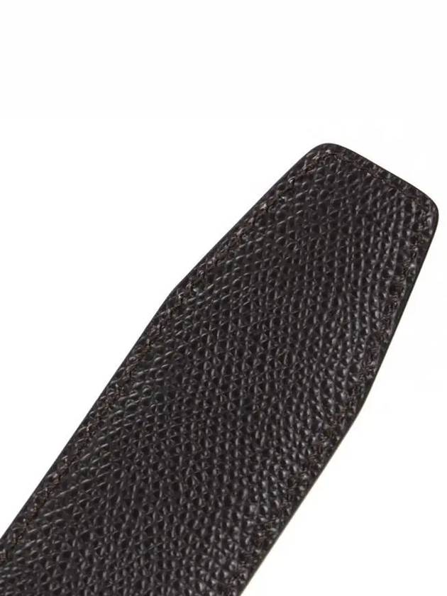 Gancini Reversible Leather Belt Black - SALVATORE FERRAGAMO - BALAAN 8