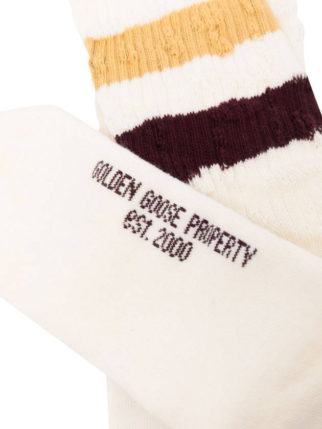 two-stripes distressed socks - GOLDEN GOOSE - BALAAN 2