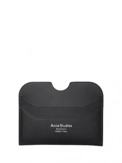 Silver Logo Card Wallet Black - ACNE STUDIOS - BALAAN 2