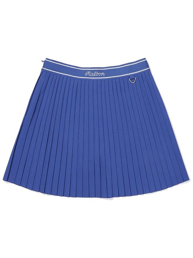 Side pleated skirt BLUE WOMAN - MALBON GOLF - BALAAN 2