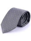 GG Dot Pattern Silk Tie Grey - GUCCI - BALAAN.