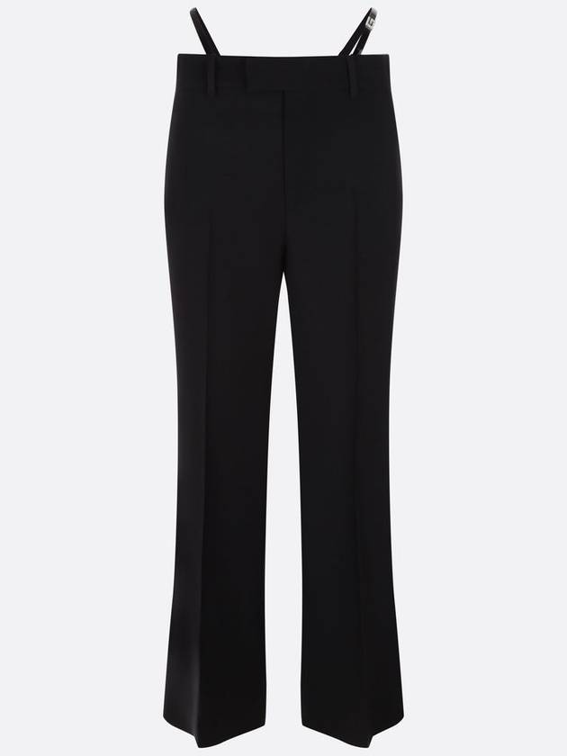 Wool Mohair Straight Pants Black - GUCCI - BALAAN 2