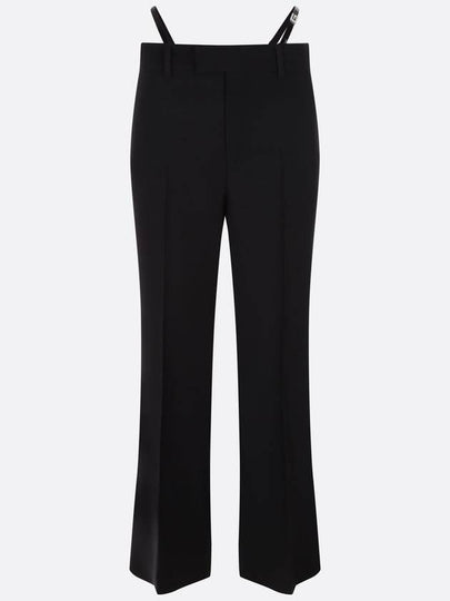 Wool Mohair Straight Pants Black - GUCCI - BALAAN 2