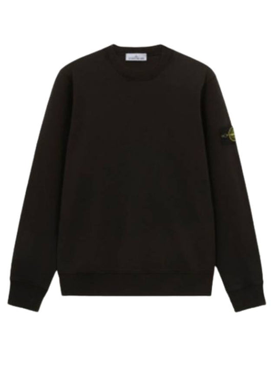 Compass Patch Cotton Sweatshirt Black - STONE ISLAND - BALAAN 2