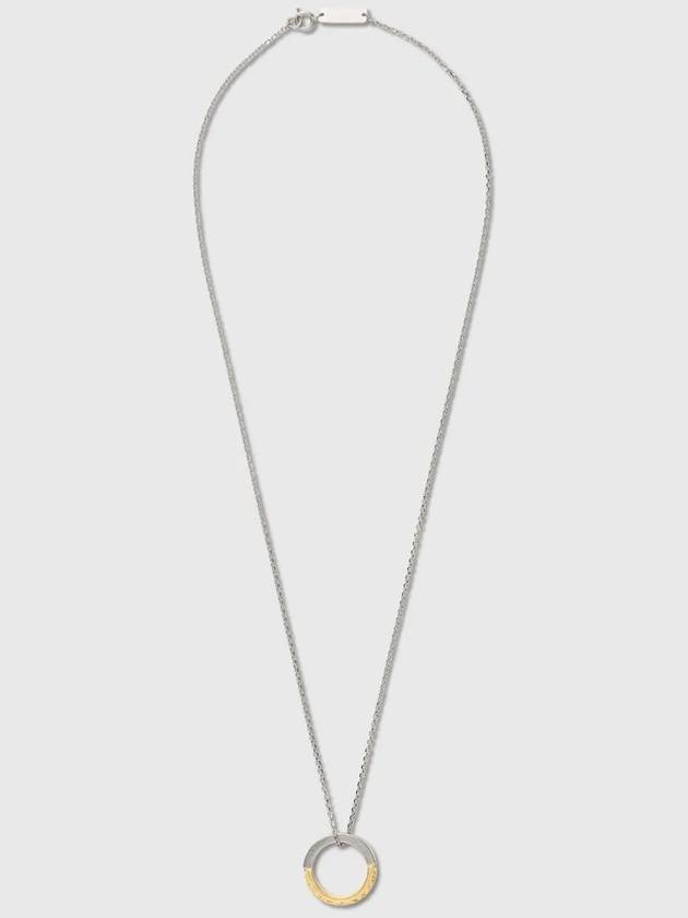 Maison Margiela Ring Pendant Chain Link Necklace SI8UU0003 SV0131 963 - MAISON MARGIELA - BALAAN 2