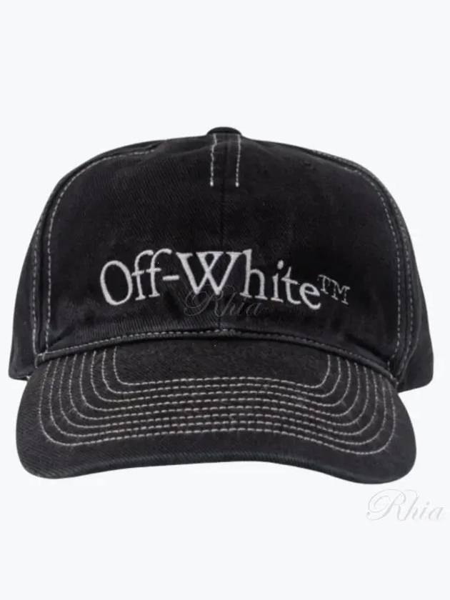 Embroidery Bookish Logo Ball Cap Black - OFF WHITE - BALAAN 2