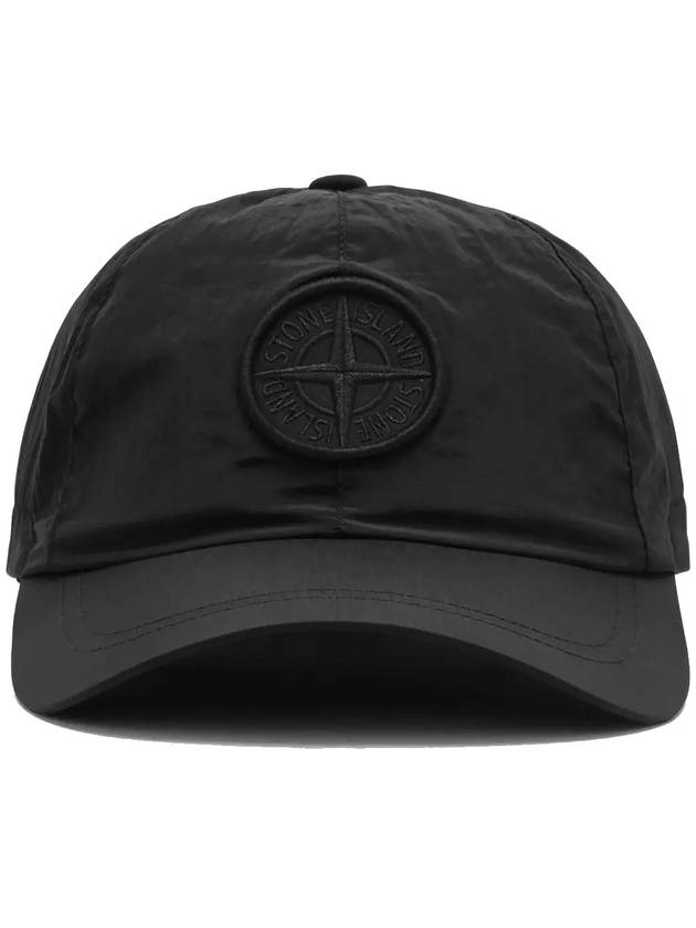 Logo Nylon Metal 6-Panel Ball Cap Black - STONE ISLAND - BALAAN 3