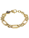 Snap Chain Stainless Steel Bracelet Gold - DIESEL - BALAAN 1