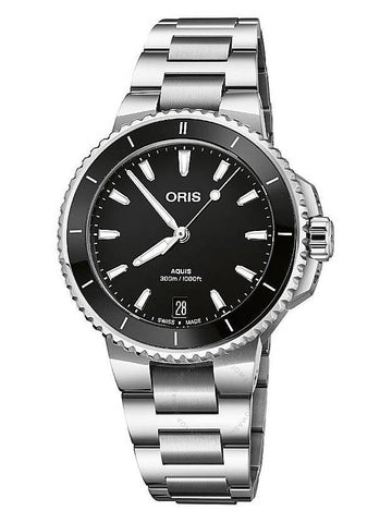 Oris Aquis Date Automatic Black Dial Ladies Watch 01 733 7792 4154-07 8 19 05P - ORIS - BALAAN 1