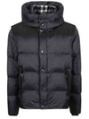 Men's Side Pocket Zip Padding Navy - BURBERRY - BALAAN 2