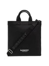 Logo Print Nylon Artie Tote Bag Black - BURBERRY - BALAAN 1