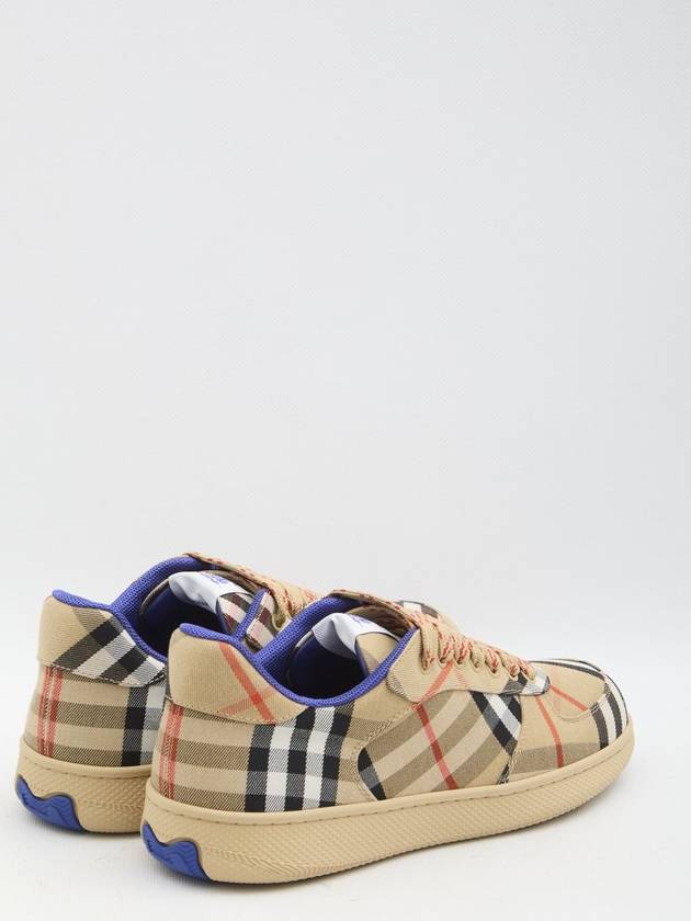 Check Terrace Low Top Sneakers Sand - BURBERRY - BALAAN 4