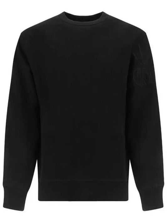 Diagonal Raised Fleece Sweatshirt Black - CP COMPANY - BALAAN 2