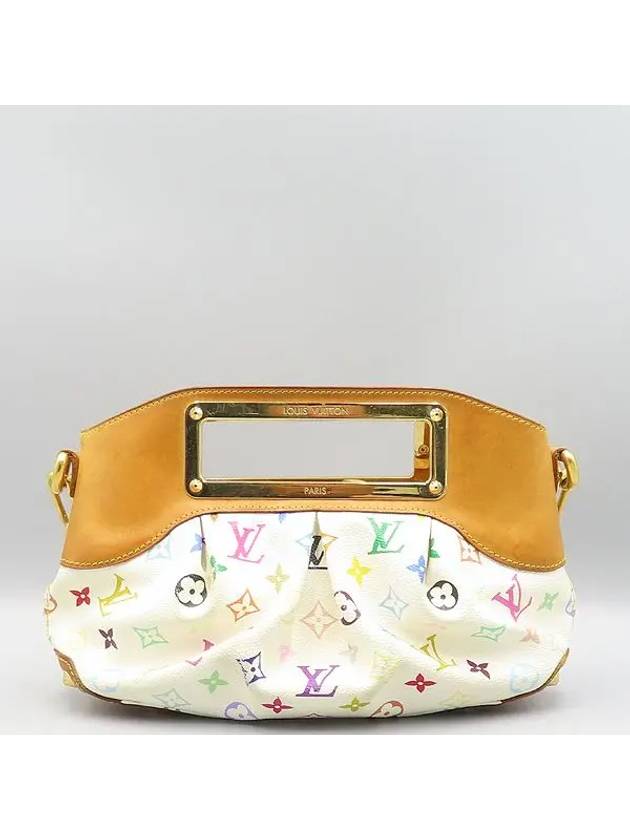 M40257 Monogram Multi White Judy PM Tote Bag Shoulder Strap 2WAY - LOUIS VUITTON - BALAAN 1