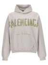 Tape Type Ribbed Pocket Large Fit Hoodie White - BALENCIAGA - BALAAN 2