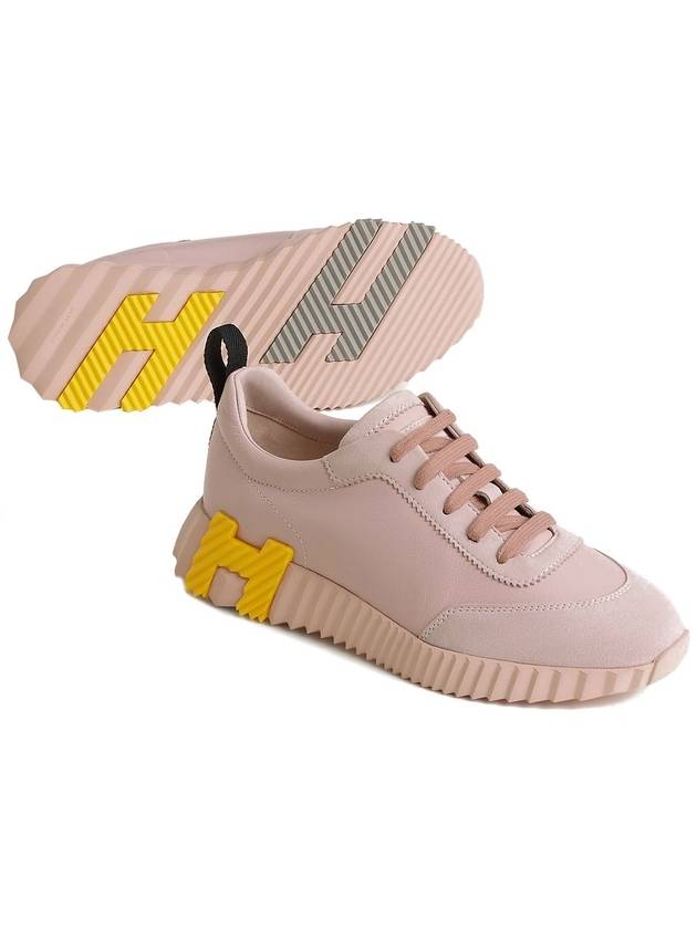 Bouncing Low Top Sneakers Rose Porcelai - HERMES - BALAAN 2