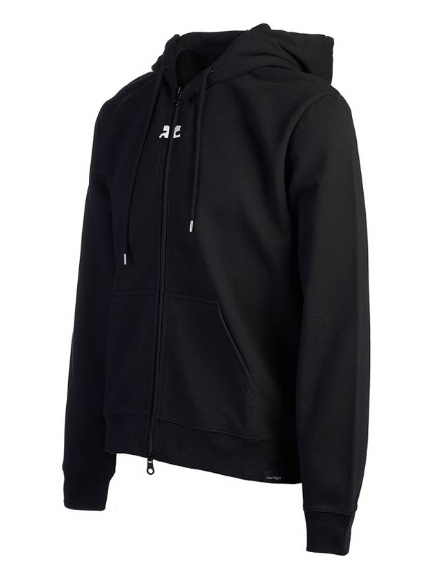 Tracksuit Zip-Up Hoodie Black - COURREGES - BALAAN 3