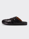 Leather Mules Slippers Black - BUTTERO - BALAAN 2