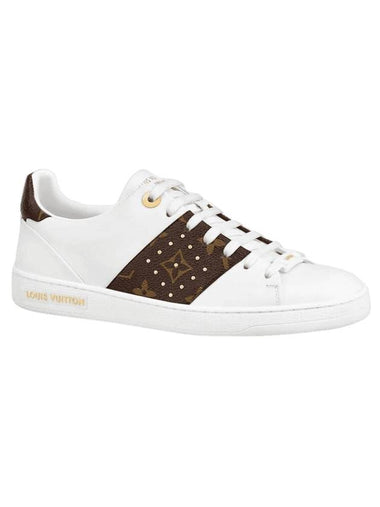 Frontrow Low Top Sneakers White Brown - LOUIS VUITTON - BALAAN 1