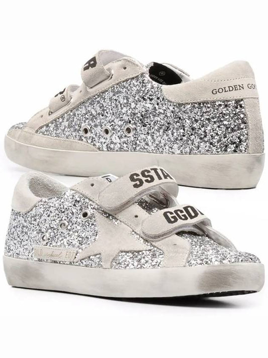 Old School Glitter Low Top Sneakers Silver - GOLDEN GOOSE - BALAAN 2