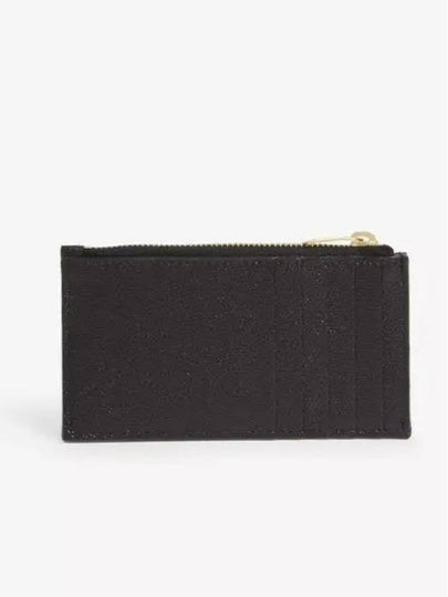 24SS Gold Monogram Zipper Card Wallet Black 607915 BOW01 1000 - SAINT LAURENT - BALAAN 2