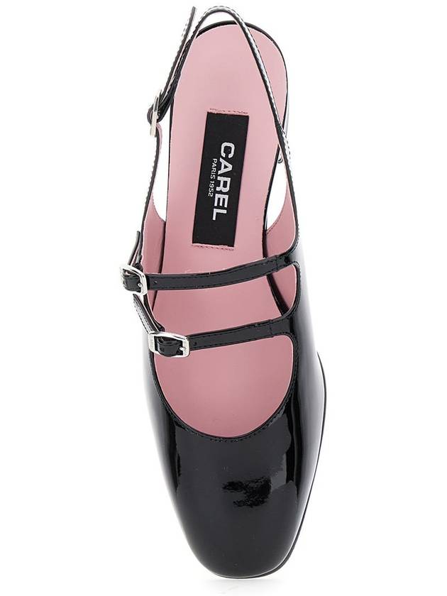 'Peche' Black Mary Jane Pumps In Patent Leather Woman - CAREL - BALAAN 3