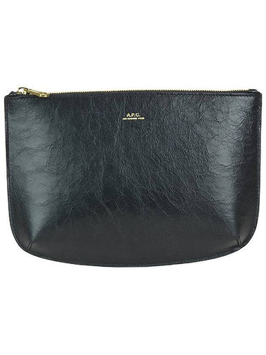 Sara Zipper Pouch Bag Black - A.P.C. - BALAAN 1