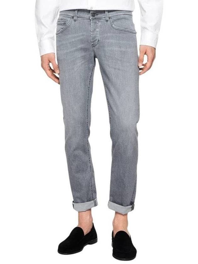 Men's Pantalone George 5 Tasche Jeans DENIM GRIGIO - DONDUP - BALAAN 3