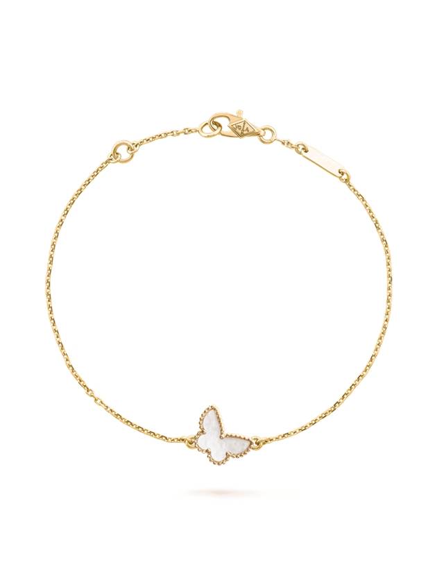 Van Cleef & Arpels Sweet Alhambra Butterfly Mother-of-Pearl Bracelet Gold - VANCLEEFARPELS - BALAAN.