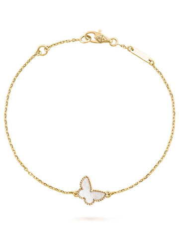 Van Cleef & Arpels Sweet Alhambra Butterfly Mother-of-Pearl Bracelet Gold - VANCLEEFARPELS - BALAAN 1