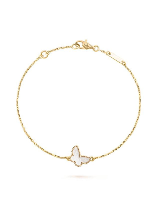 Van Cleef & Arpels Sweet Alhambra Butterfly Mother-of-Pearl Bracelet Gold - VANCLEEFARPELS - BALAAN 1