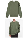 Wappen Patch Crewneck Sweatshirt Olive - STONE ISLAND - BALAAN 5