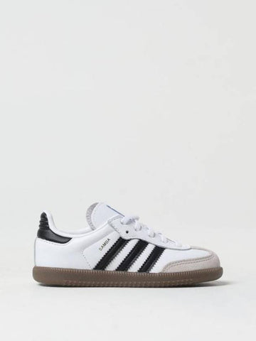 Kids Samba OG Cloud Low Top Sneakers White Core Black - ADIDAS - BALAAN 1