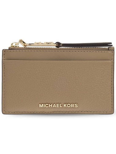 Michael Michael Kors Card Case 'Empire', Women's, Beige - MICHAEL KORS - BALAAN 1