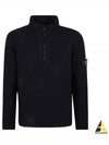 Wappen Patch Lambswool Half-Zip Knit Top Black - STONE ISLAND - BALAAN 2