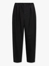 Men's Wool Straight Pants Black - MARNI - BALAAN 4