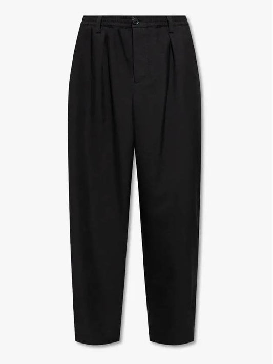 Men's Wool Straight Pants Black - MARNI - BALAAN 2