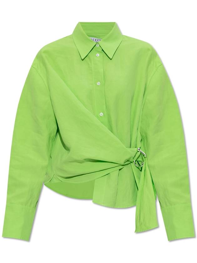 JW Anderson Shirt With Appliqué, Women's, Green - JW ANDERSON - BALAAN 1