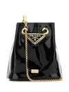 Patent Leather Mini Pouch Black - PRADA - BALAAN 1