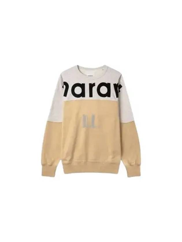 Howley Two Tone Logo Sweatshirt Light Yellow - ISABEL MARANT - BALAAN 2