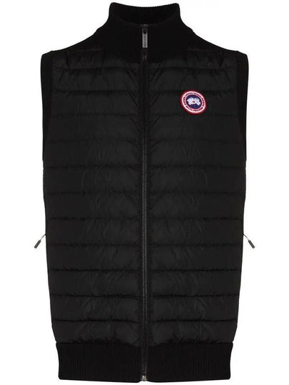 Hybrdige Slim Fit Merino Wool Padded Vest Black - CANADA GOOSE - BALAAN 2