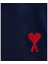 Heart Logo Swim Shorts Navy Blue - AMI - BALAAN 5