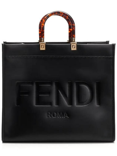 Sunshine Large Tote Bag Black - FENDI - BALAAN 1