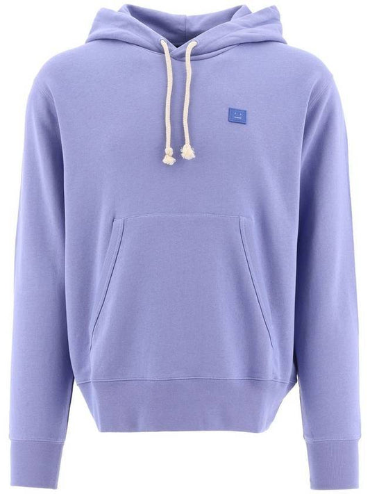 Women's Nash Face Patch Hoodie Pale Purple - ACNE STUDIOS - BALAAN.