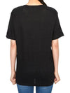 24 ss Linen T-shirt WITH Flock Logo TS0001FBA1N09E01BK B0650983016 - ISABEL MARANT ETOILE - BALAAN 4