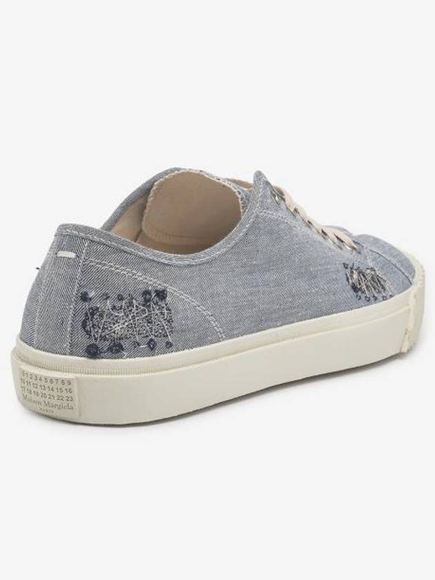 Tabi Cotton Low Top Sneakers Light Blue - MAISON MARGIELA - BALAAN 4