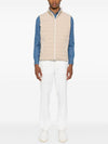 Zip-Up Down Vest Sand - BRUNELLO CUCINELLI - BALAAN 4