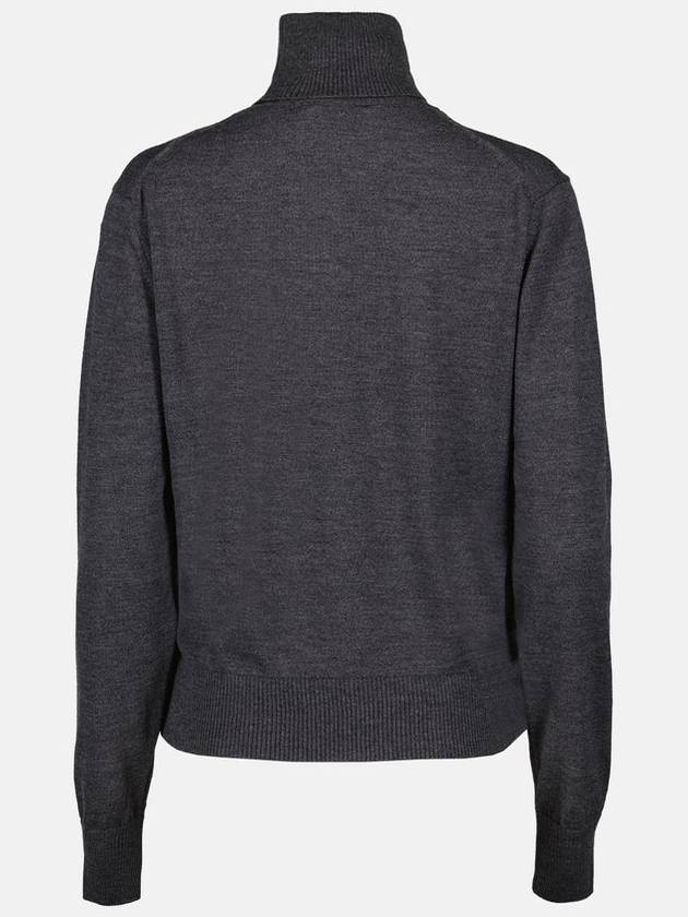 De Coeur Wool Turtleneck Heather Grey - AMI - BALAAN 3