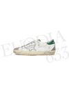 Superstar Green Heel Tab Leather Sneakers White - GOLDEN GOOSE - BALAAN 6